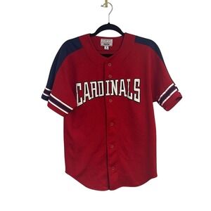 Men's Vintage 90s Starter Red St Louis Cardinals Front Buttons Jersey‎ Size M